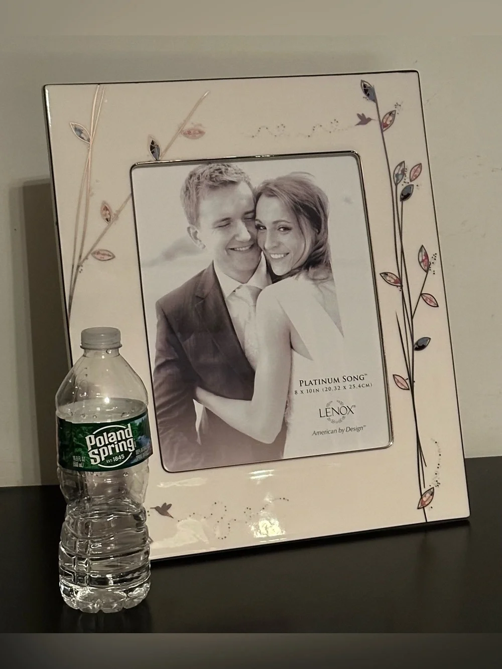 NEW LENOX PORCELAIN WEDDING PHOTO FRAME GIFT FITS 8 X 10 PICTURE 12.5 X 15 OUTER